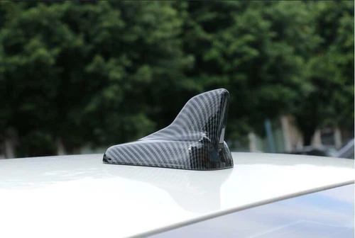 Carbon Fiber Roof Shark Fin Antenna Cover Trim For Audi A3 A4 A6 Q3 Q5 2017-2022 - Foto 2 di 12