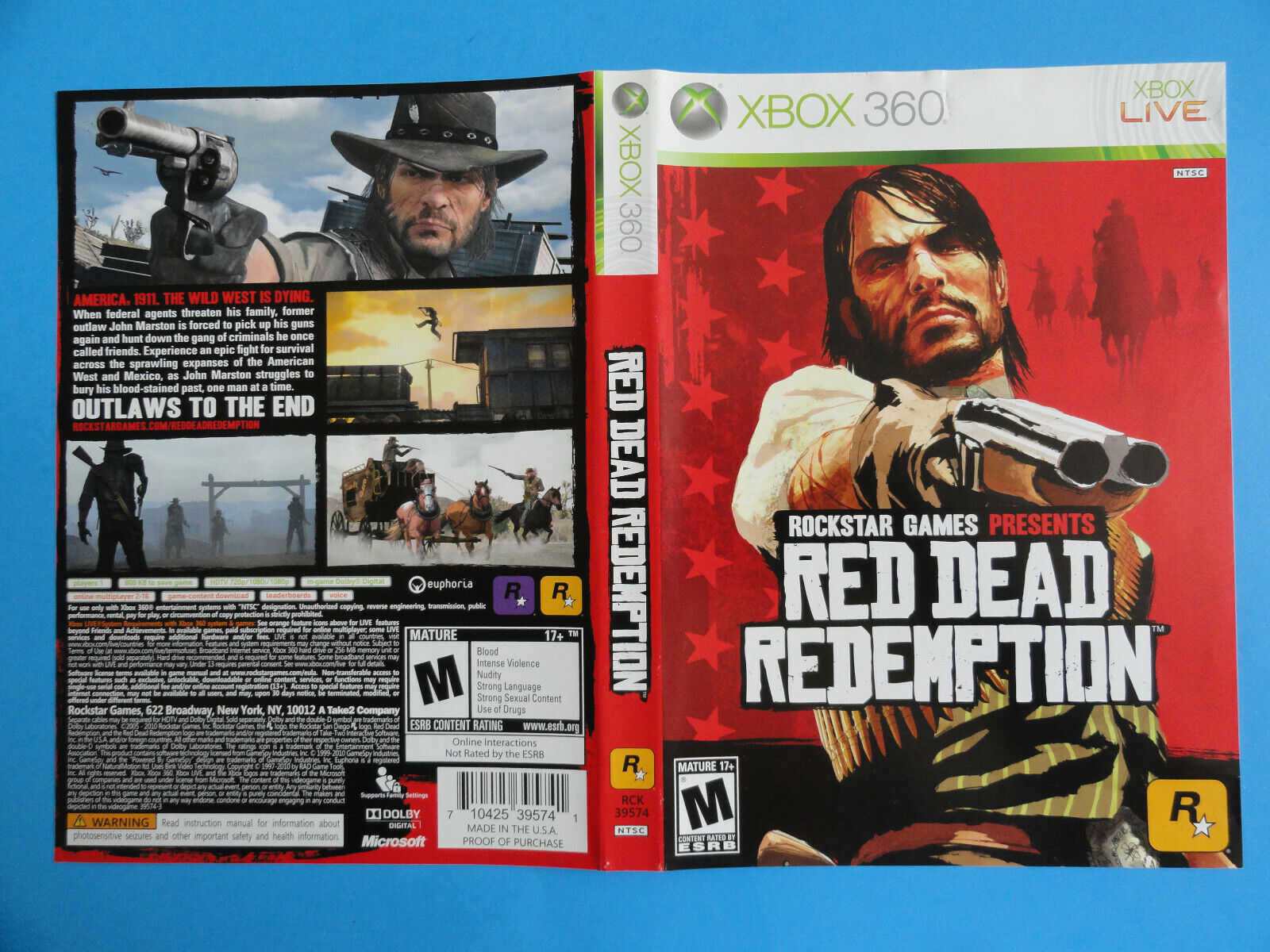 Red Dead Redemption PS3 XBOX ONE 360 Premium POSTER MADE IN USA - OTH684