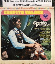 Chayito Valdez-“Corridos Famosos”-33 RPM Cisne 1975-FREE Shipping in USA