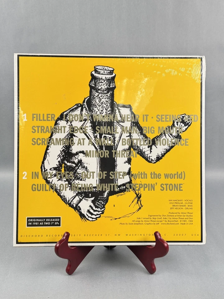 EP - Minor Threat – Minor Threat - RE - SEALED - PUNK - Yellow Cover - Image 3 of 4