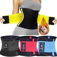 Waist Trimmer Sweat Belt Body Shaper Girdles Fat Burn Belly Wrap for Weight Loss