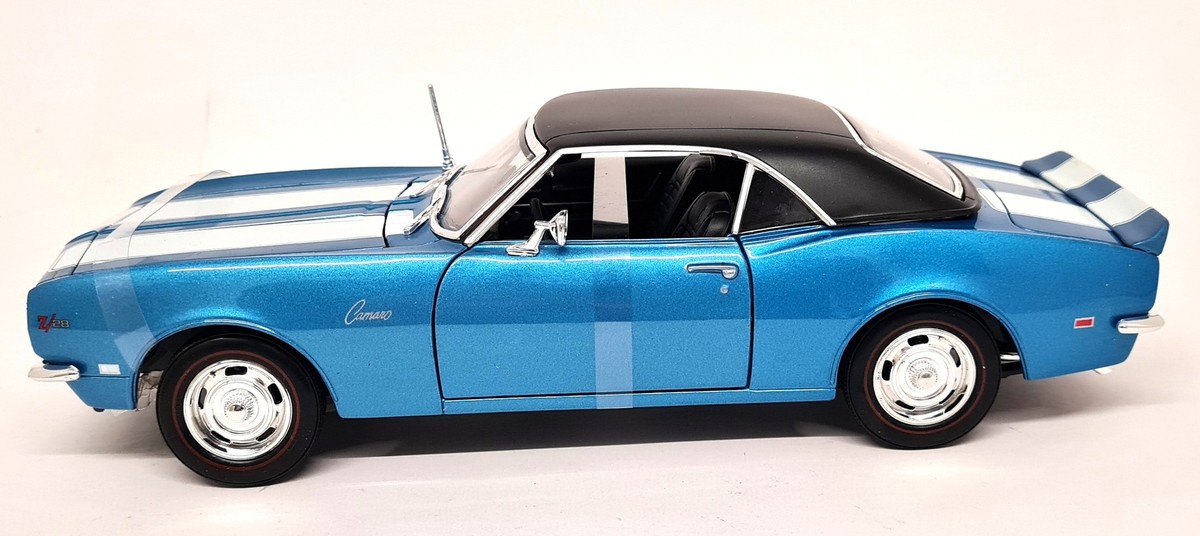 Maisto 1/18 - Chevrolet Camaro Z/28 1968 Blue Diecast Model Car | eBay