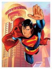 Brandon Peterson SIGNED 18x24 DC Comic JLA Justice League Art Print ~ Superman