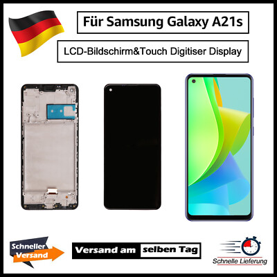 Für Samsung Galaxy Display A21s A217F LCD Touchscreen Incell Bildschirm Rahmen