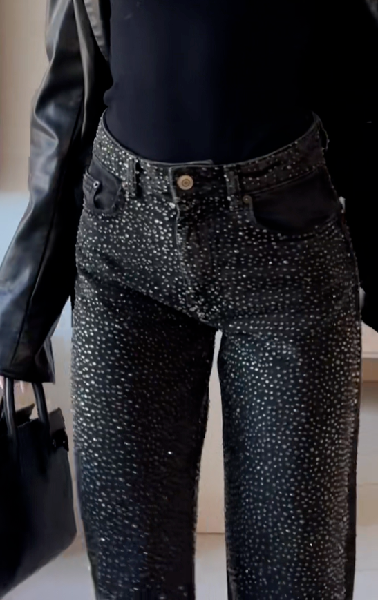 4877 Zara Rhinestone Jeans Zara High Rise Shaper Jeans Hotsell