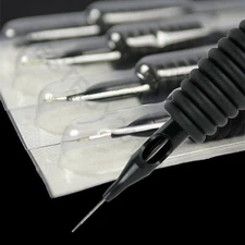 15pcs Sterile Disposable Tattoo Needle & 3/4 Grip Tube with Tip RL/RS/F/M1/M2/RM
