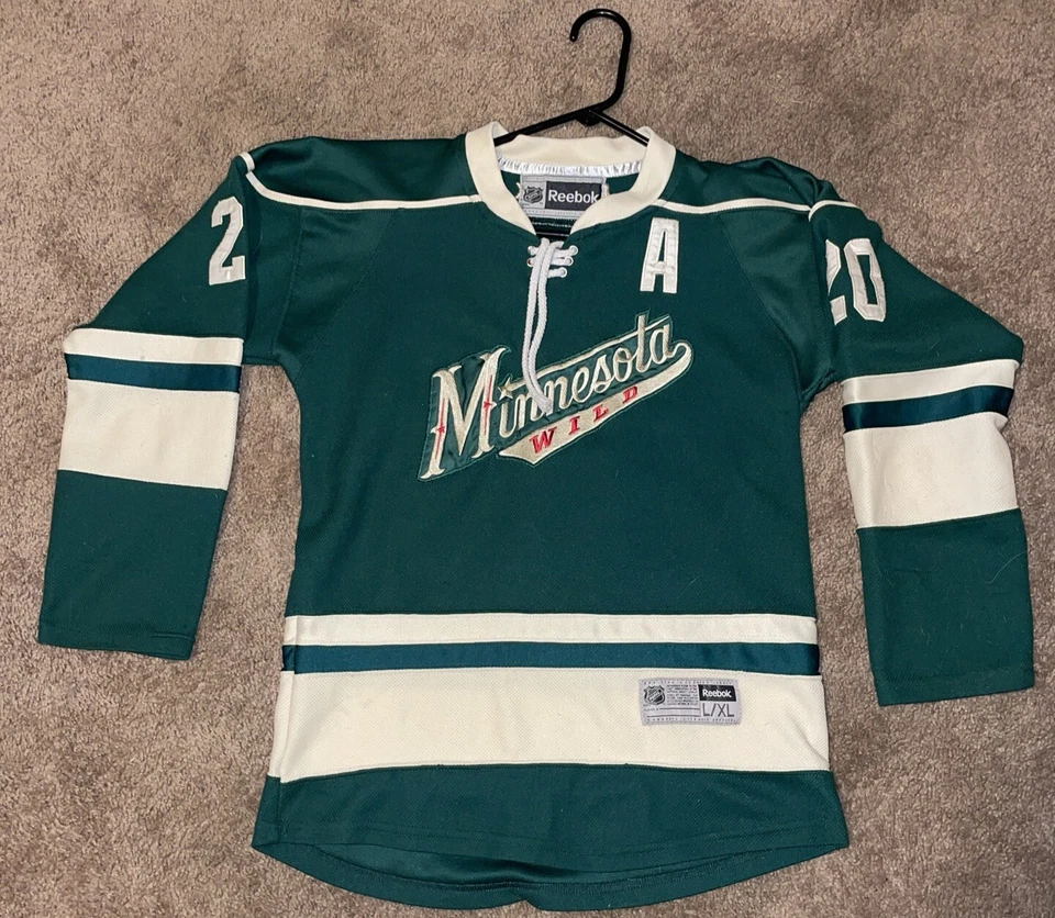 Reebok Minnesota Wild Hockey Jersey Stitched  Ryan Suter Size Youth L / XL NHL - Image 2 of 4