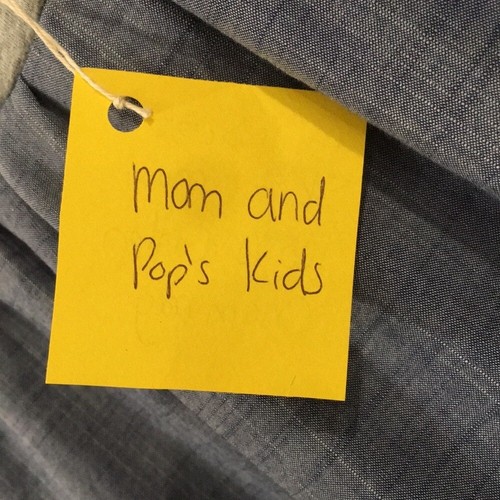 Skirt 100% Cotton Girl Sz 5/6 Blue Chambray Ruffle Tiered Maxi Mom & Pop's Kids - Picture 3 of 8