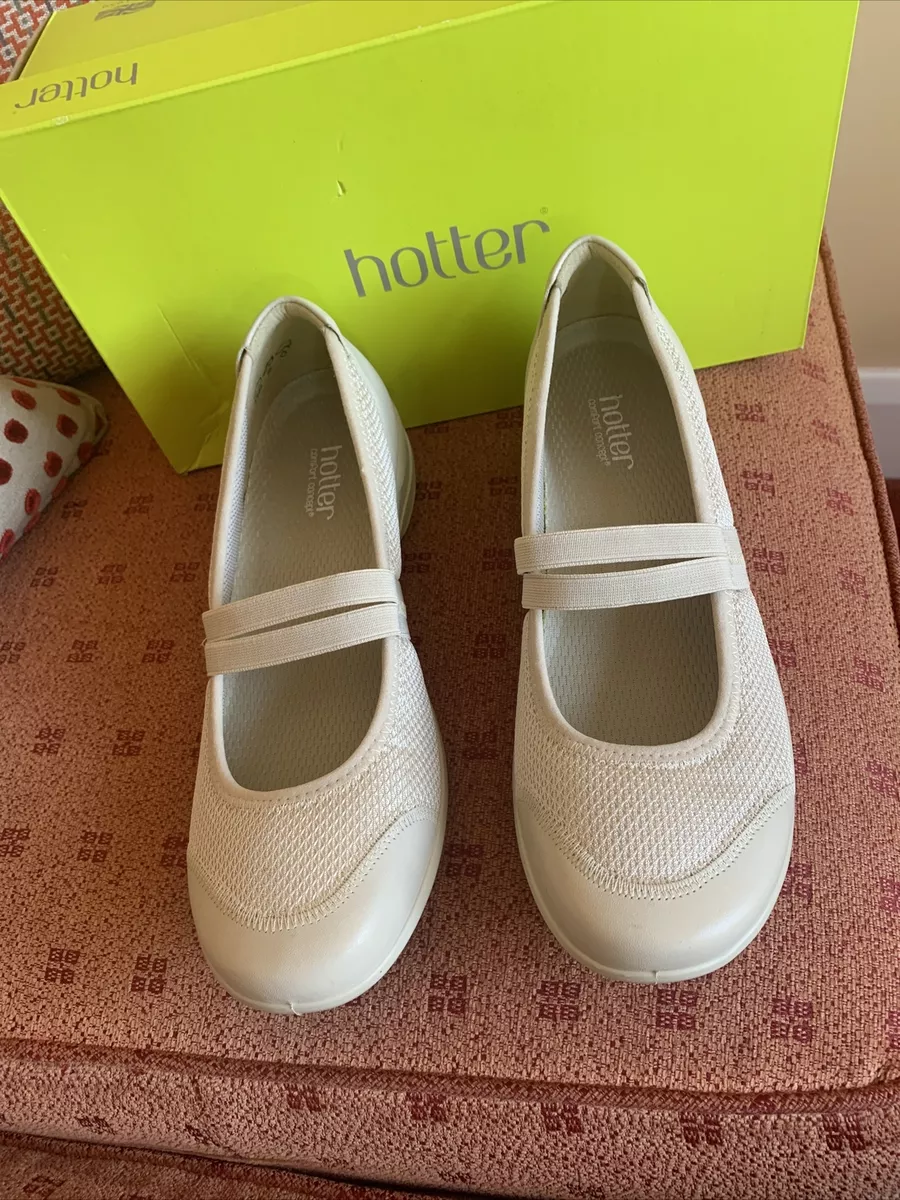 Hotter cream shoes sale