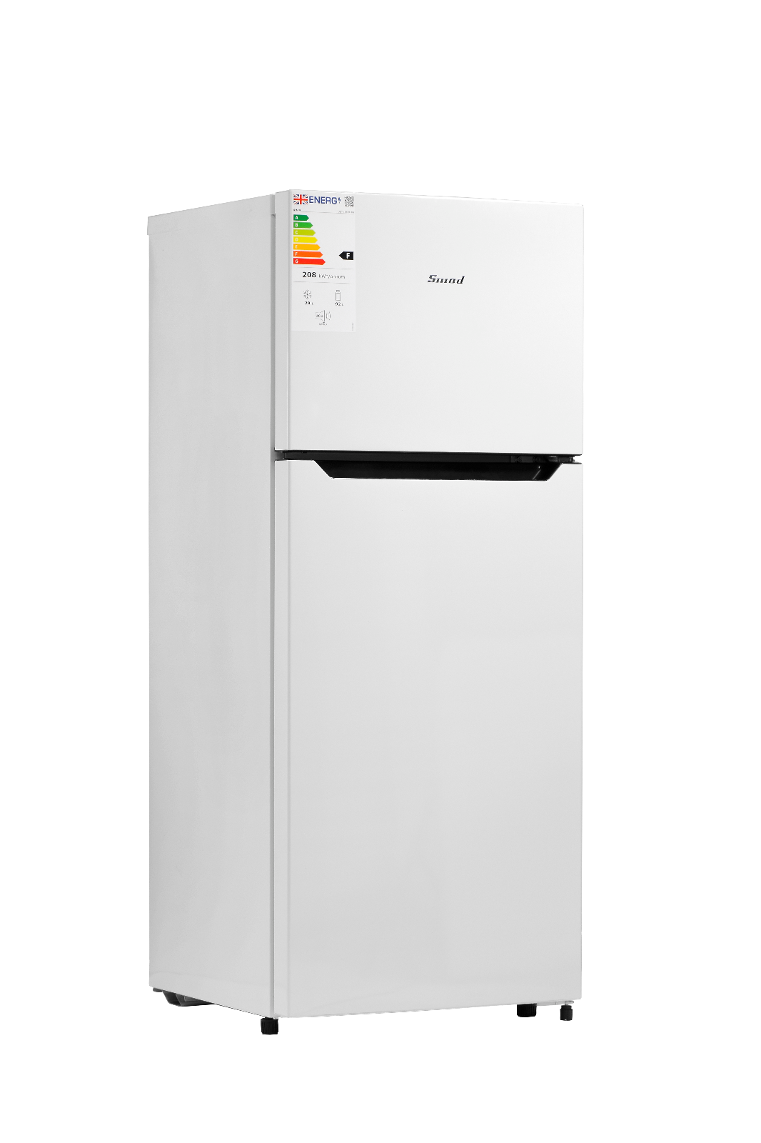 Smad Small 2 Door Fridge Top Freezer FreeStanding 121L White