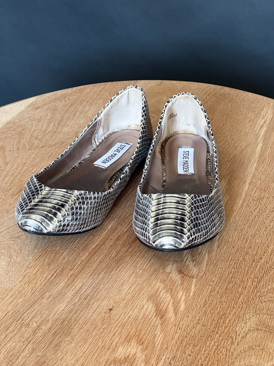 Flat Sandals Snakeskin Sandals Steve Madden Steve Madden Python