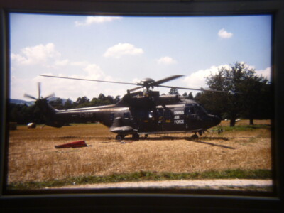 Super Puma T-325 (bbs) Swiss Air Force Dittingen 1999 Kodachrome 64 slide