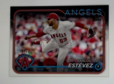 2024 TOPPS CARLOS ESTEVEZ 04/10 CLEAR ACETATE LOS ANGELES ANGELS