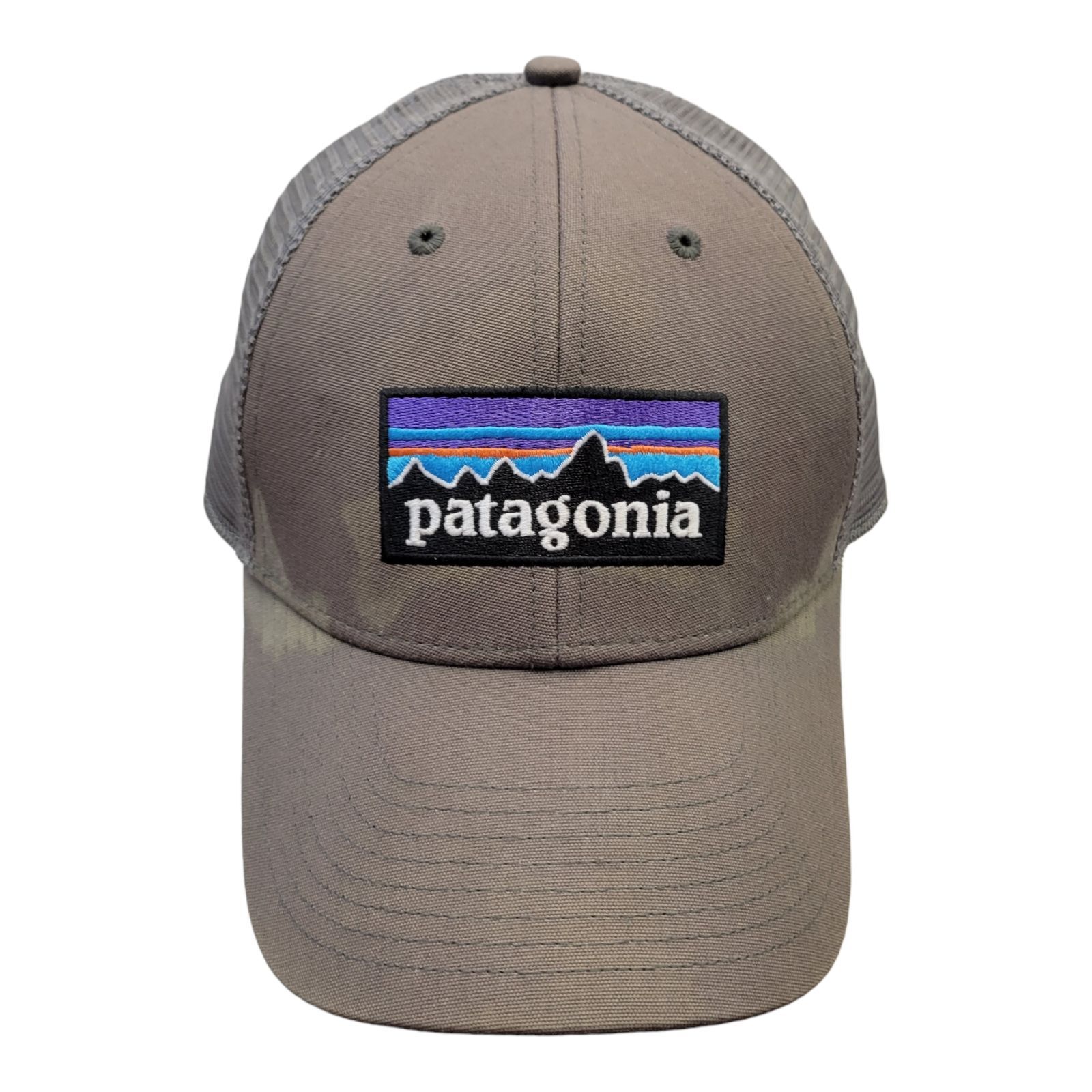 Patagonia Logo Patch Mesh Snapback Cap Trucker Gr… - image 1