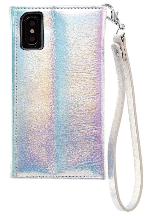 Funda CaseMate Folio Muñequera CUERO Genuina para Apple iPhone X/Xs - Iridiscente  Foto 4 de 4