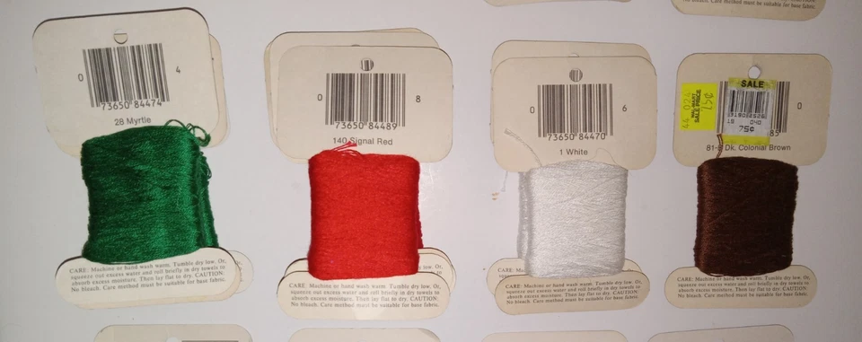 Lot of 23 ~ JP Coats ~"Loop Embroidery Floss" 100% Cotton ~ 50 Yds ~ Made In USA - Image 3 of 4