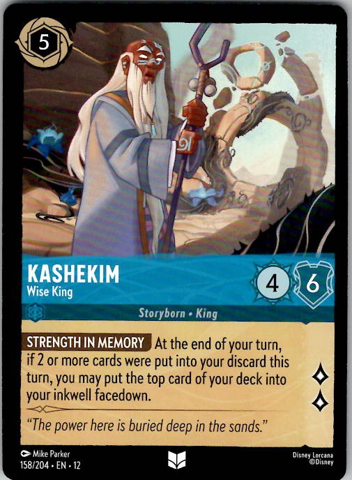 Kashekim - Wise King Wilds Unknown 158/204 NM