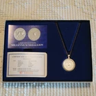 LIMITED EDITION MILLENNIUM 2000 MEDALLION - .999 PURE SILVER WITH CHAIN