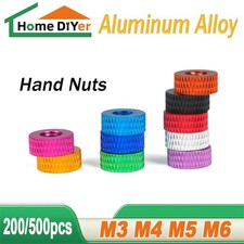 Thin Type Knurled Nuts Thumb Hand Grip Knobs Nut M3 M4 M5 M6 Aluminium Alloy