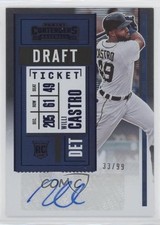 2020 Panini Contenders Draft Ticket Blue 33/99 Willi Castro #150 Auto 0f2i