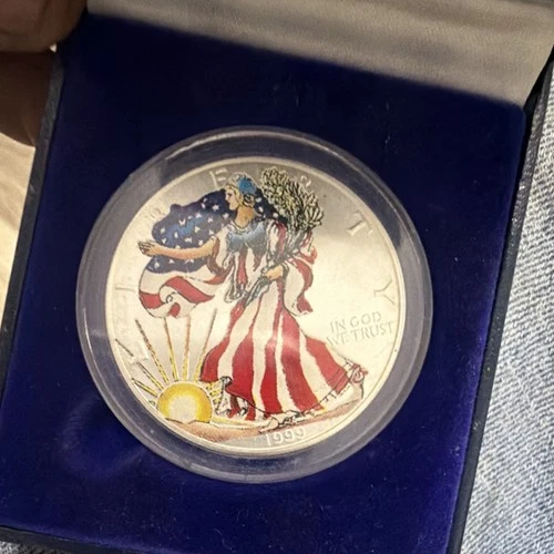 U.S. Mint American Eagle 1999 1 oz Silver Coin .999 Fine
