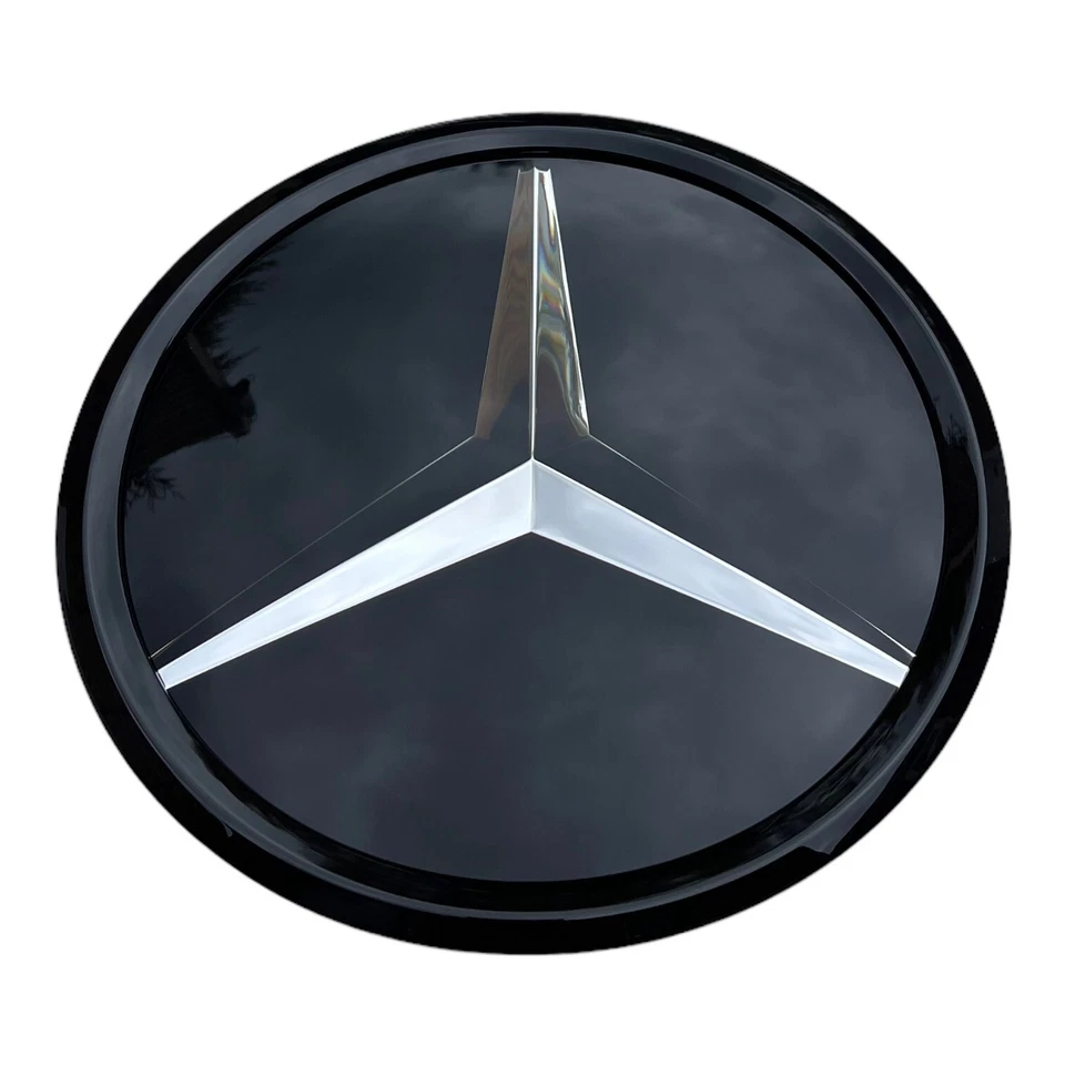 Front Mirror Black Grill Star Emblem Fit For Mercedes Benz W204 C300 C200 GLK350 Foto 2 de 4