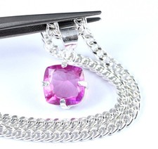 Natural Afghanistan Pink Kunzite 7.75 Ct Cushion Gemstone Pendant New Year Gift