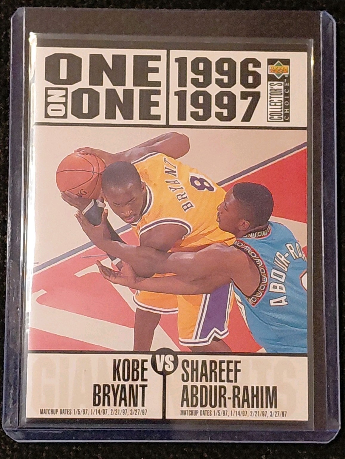 1996-97 Upper Deck Collector's Choice - One on One Kobe Bryant, Shareef...