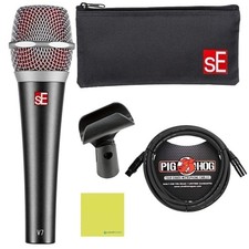 Liquid Audio sE Electronics V7 Supercardioid Dynamic Vocal Microphone Bundle...