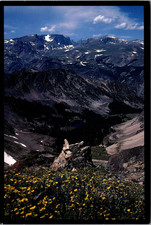 Wyoming WY Beartooth Plateau Bear Tooth Sharp Spike of Rocks US 212 Postcard