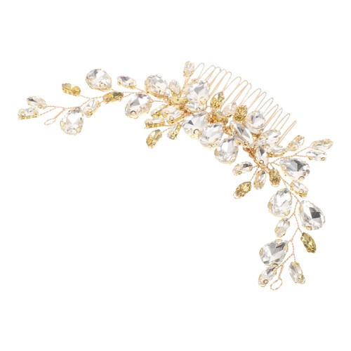 Pettine Sposa Matrimonio Pettine Capelli Gioielli Accessori Laterali per Donna - Foto 4 di 20