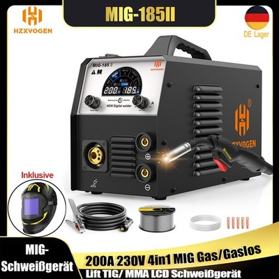 4 EN 1 200A MIG MAG Schweißinverter SYN Schweißgerät WIG MMA Inverter IGBT 240V