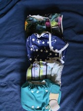 Lot of 4 Reusable Cloth Diapers