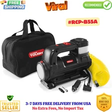 Hyper Tough DC 12V Heavy Duty Direct Drive Digital Tire Inflator with LED Light