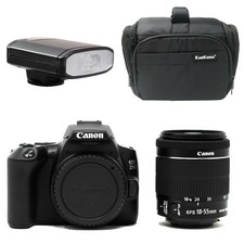 Canon EOS 250D Camera + EF-S 18-55mm f/4-5.6 IS STM Lens + Bag + Speedlite Flash