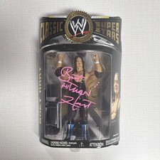 WWE Classic Superstars Bret Hart Signed Boxed Action Figure Series 13 WCW NWO 