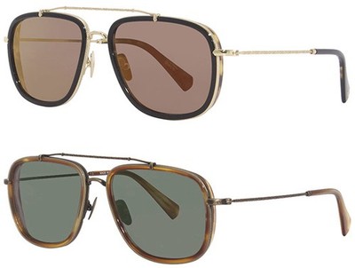 John Varvatos Men's Navigator Sunglasses w/ Side Shield Detail SJV550560 Japan