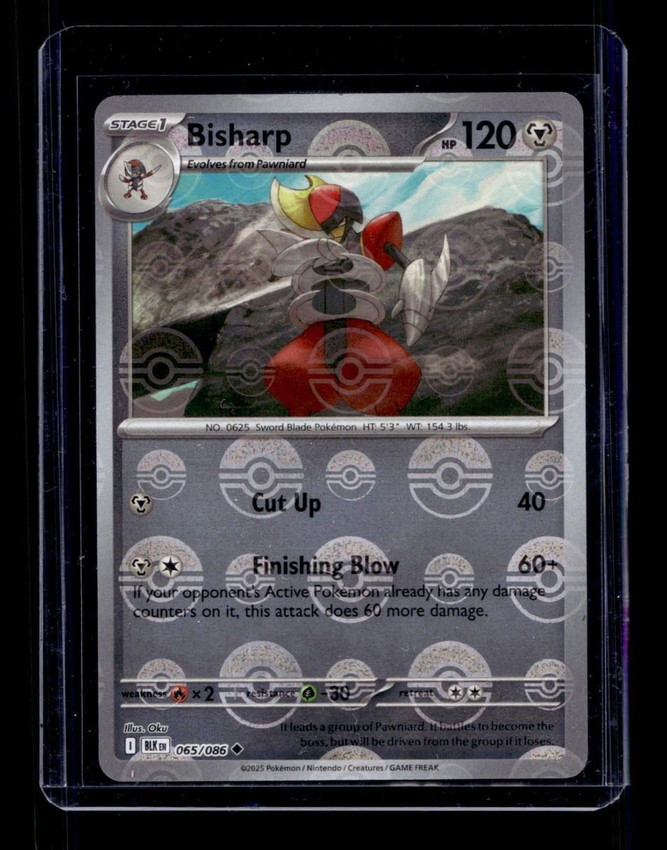 Pokemon Bisharp (Poke Ball Pattern) 065/086 Sv: Black Bolt Holo | eBay
