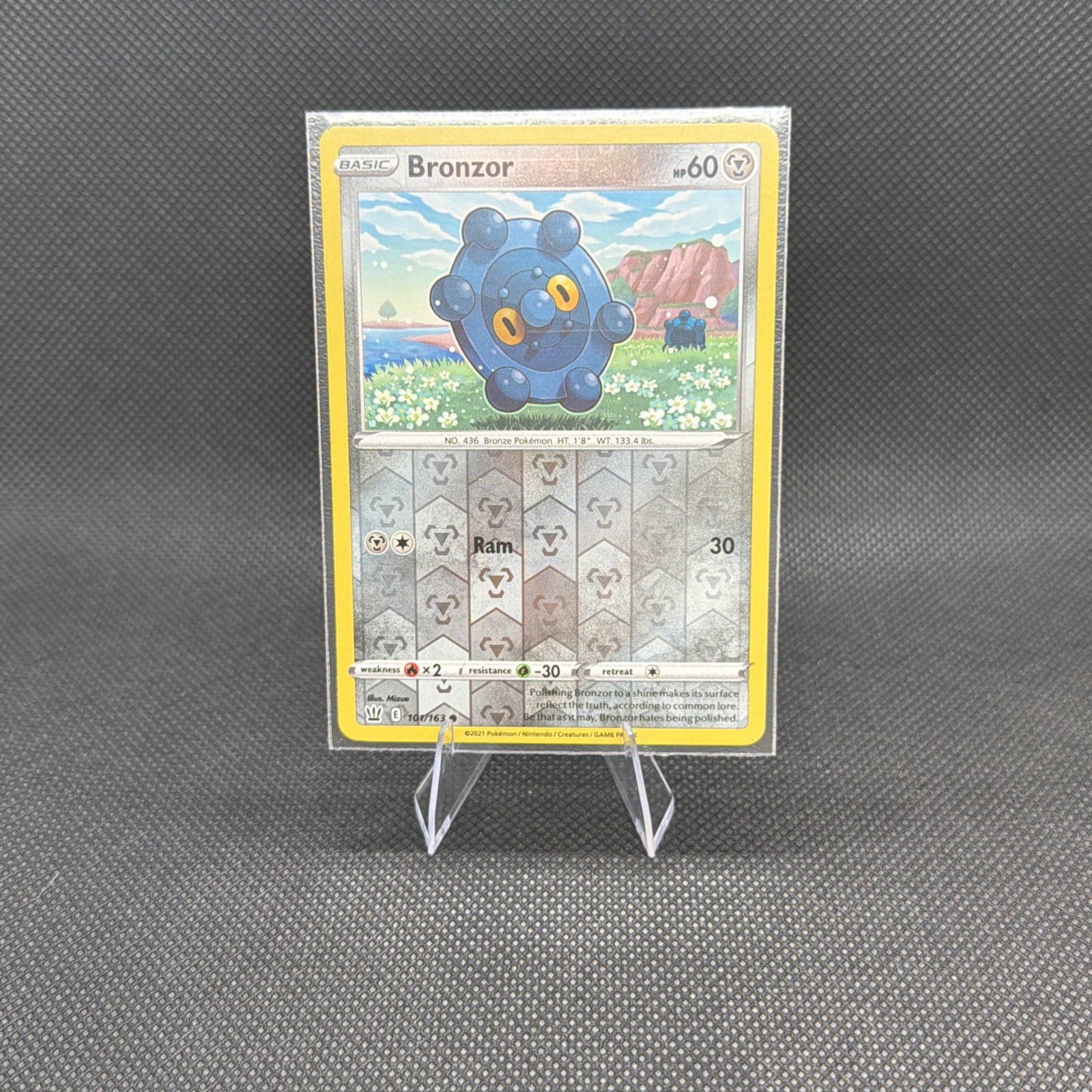 101/163 BRONZOR REVERSE HOLO BATTLE STYLES POKEMON CARD