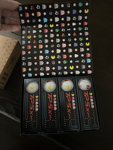 TaylorMade TP5x Pix PAC-MAN Limited Edition Golf Balls - 12 Pack W/ Box - Picture 2 of 4
