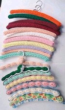 Vintage Crochet Covered Hangers - Granny Chic Cottagecore Assorted 19