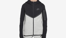 Nike Tech Boys Fleece Full Zip Hoodie Jacket  Pants Set- Size 6 110-116cm 