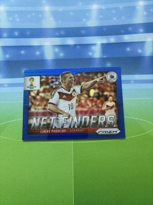 2014 Panini Prizm World Cup Net Finders Lukas Podolski Blue /199 Germany