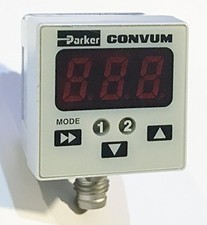 Parker Convum MPS-V3N-NC Versatile Panel Mount Pressure Sensor, 10.8-30VDC, NPN
