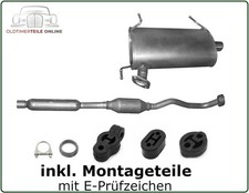Auspuff Set für Mitsubishi Outlander II CW 2.4 4WD 170PS Mitteltopf + Endtopf