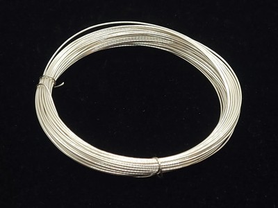 Sterling Silver Wire Round, Half Hard, 18, 20, 22, 24, 26, 28 Gauge, 3 ft./1 ft.