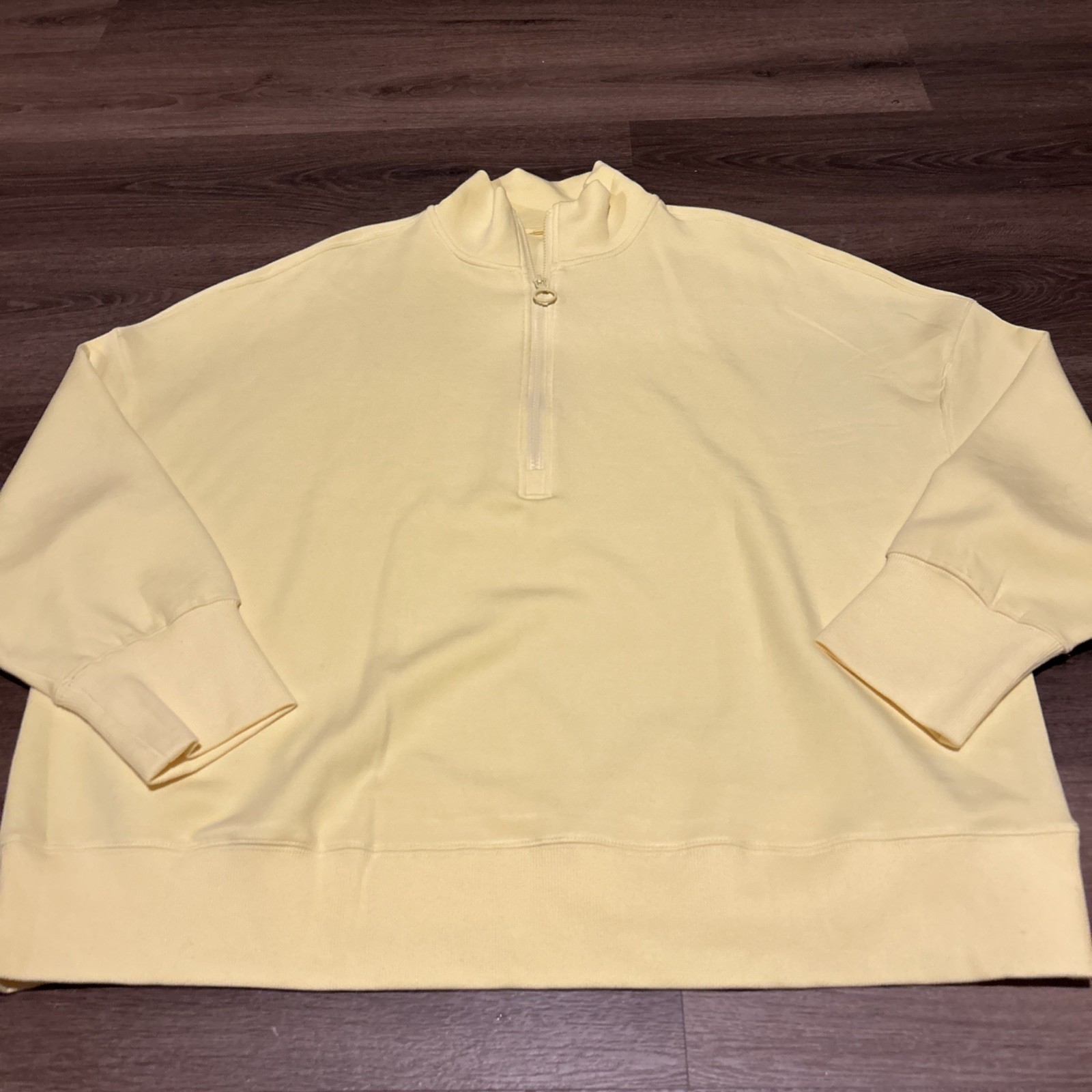 Fabletics Abriella Yellow Half Zip Pullover Sweat… - image 1