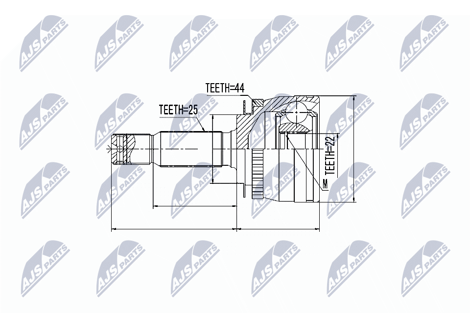 NPZ-KA-312 NTY Joint Kit, drive shaft for KIA - Image 4