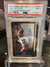 2025 Panini Three And Two  Andy Pettitte Timeless Moments  Auto NY Yankees 39/49