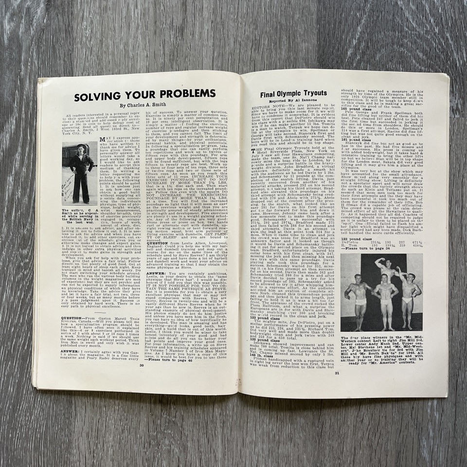 Peary Rader THE IRON MAN Mag JACK DELLINGER + GEORGE EIFERMAN AUG 1948 ...